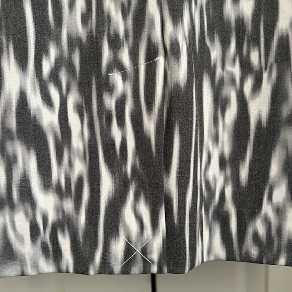 Calvin Klein Grey/White Cap Sleeve Empire Waist Shift Dress Size 12 NWT - Picture 13 of 16